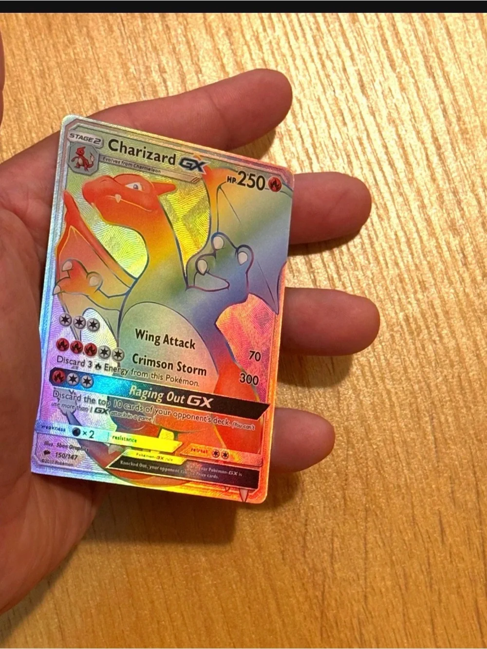 Charizard GX burning shadow’s customized